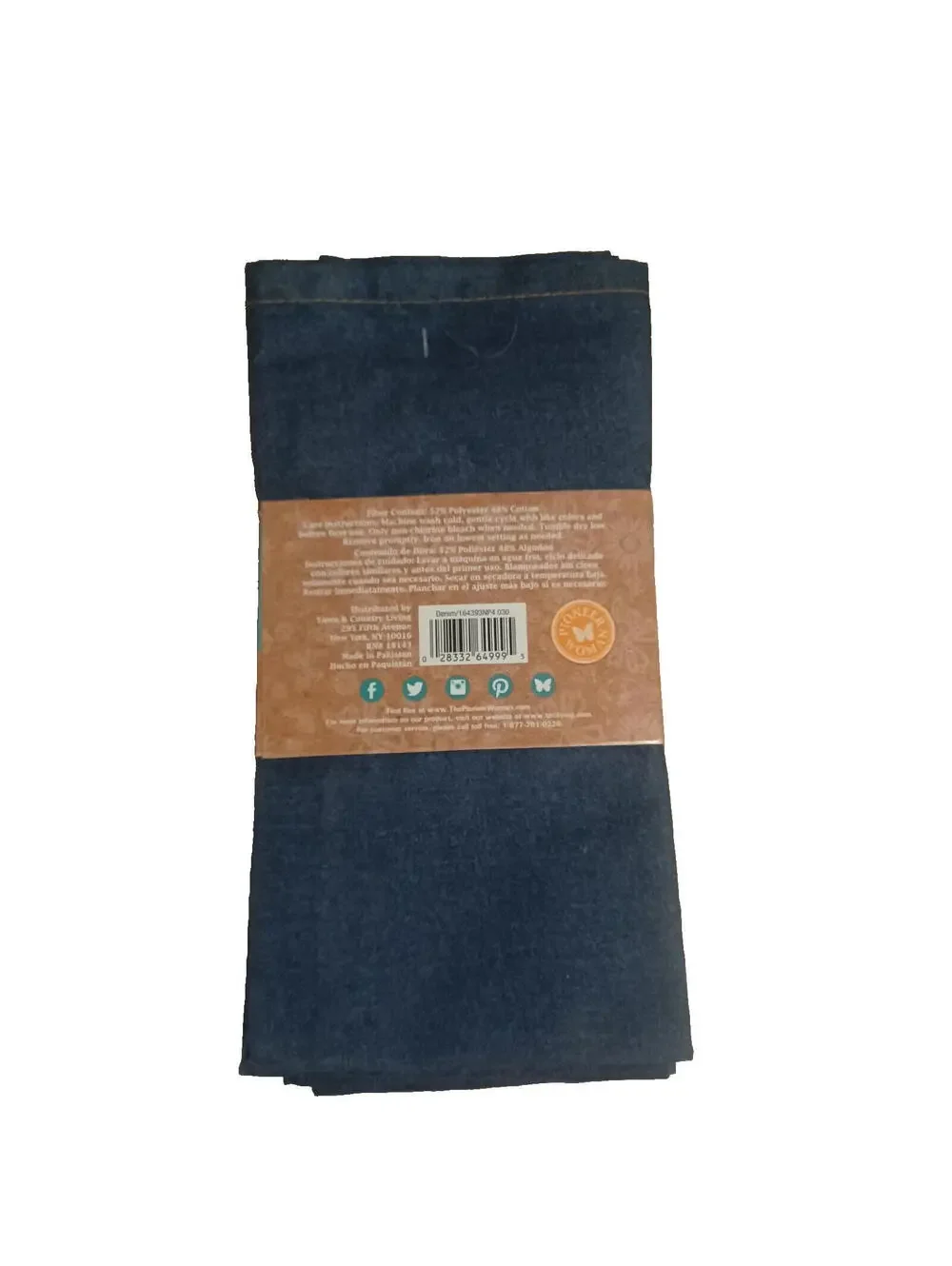 The Pioneer Woman Denim Napkins NWT 4 Pack